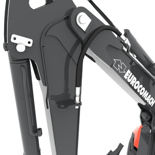Mini Escavatore 38ZT vista prodotto su sfondo bianco